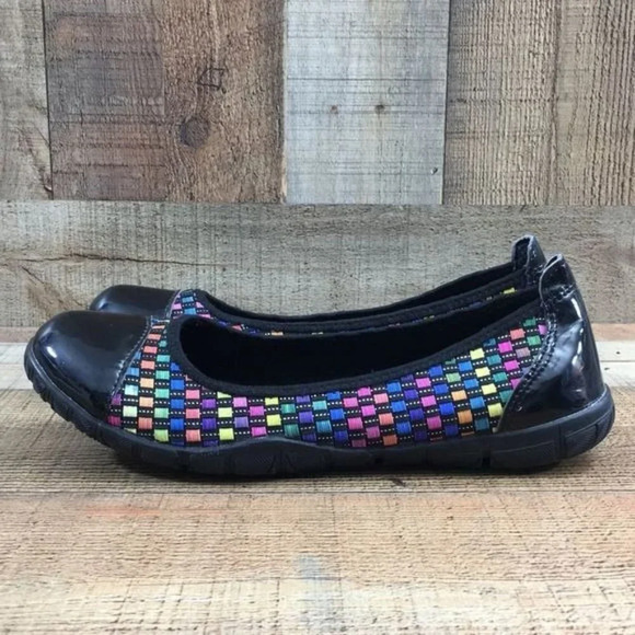 Corkys Black Multicolor Woven Coco Ballet Flats Womens 10 Comfort Slip On Shoes - Picture 6 of 12